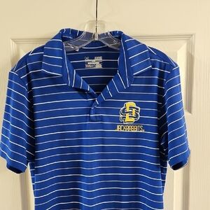 South Dakota State Jacks Under Armour Blue Polo Shirt